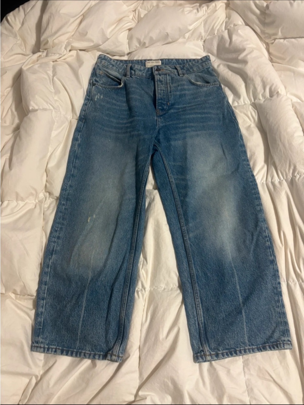 Free People Boyfriend Jeans in Light Blue Wash